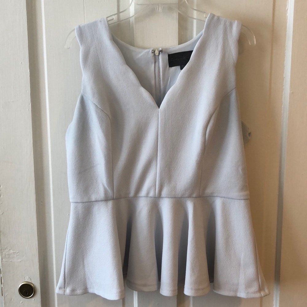 Off white Peplum Top